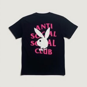 Anti Social Social Club x Playboy T-Shirt Black Small